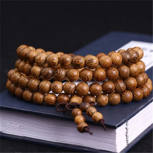 Sacred Sandalwood Energy Bracelet – Grounding & Meditation Beads
