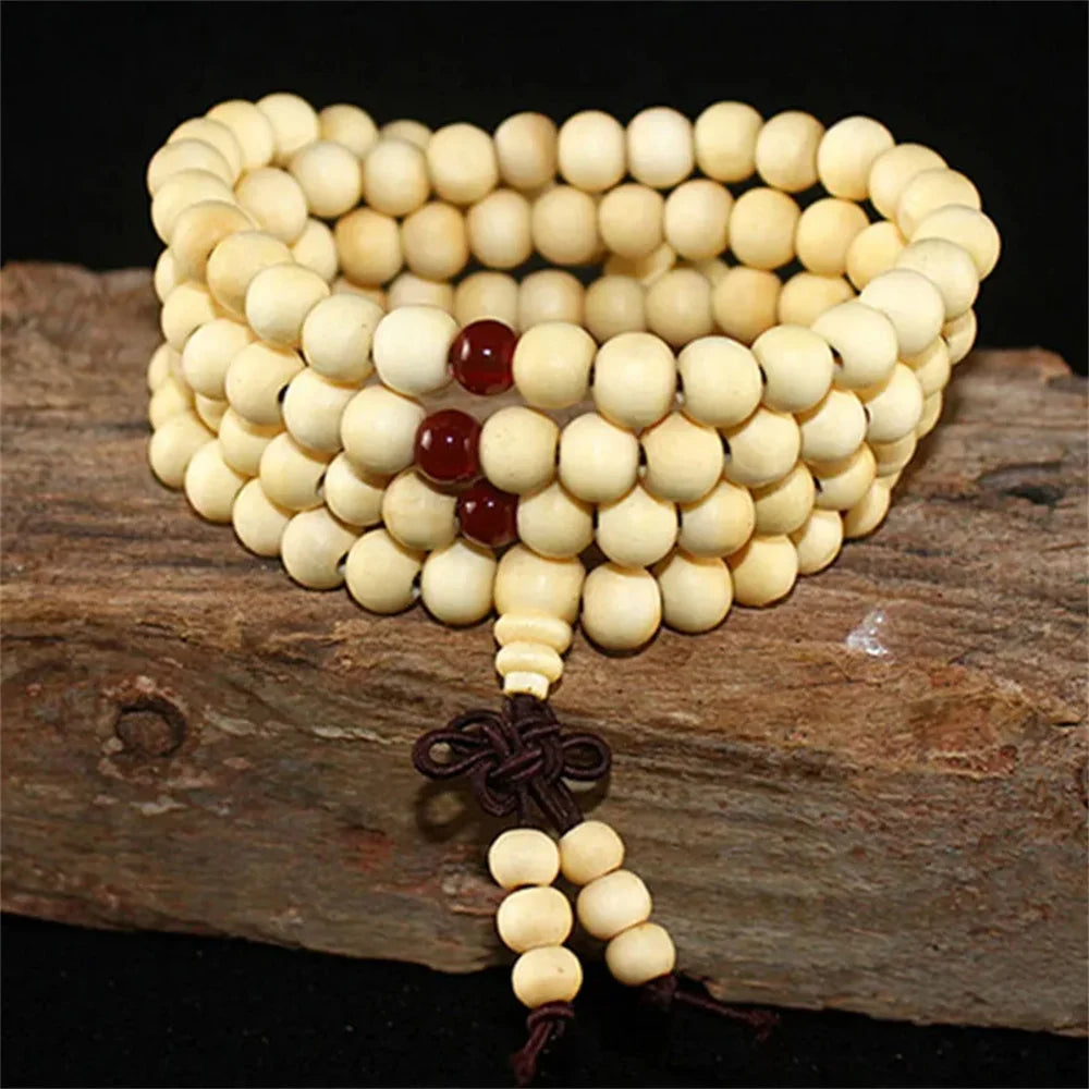 Sacred Sandalwood Energy Bracelet – Grounding & Meditation Beads