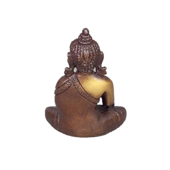 SoulOS Brass Buddha – Meditation in Dhyana Mudra (Two-Tone Finish)